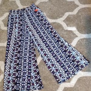 NWT Westloop Multicolored Palazzo Pants Sz M
